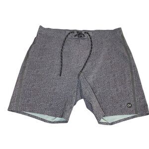 Outerknown APEX Swim Trunks Blue Heather Size 33